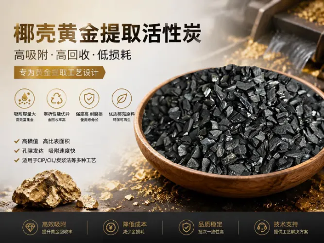 Huajing Coconut Shell Gold-Recovery Carbon: Ενίσχυση της ανάκτησης χρυσού, μείωση του κόστους και αύξηση της αποτελεσματικότητας